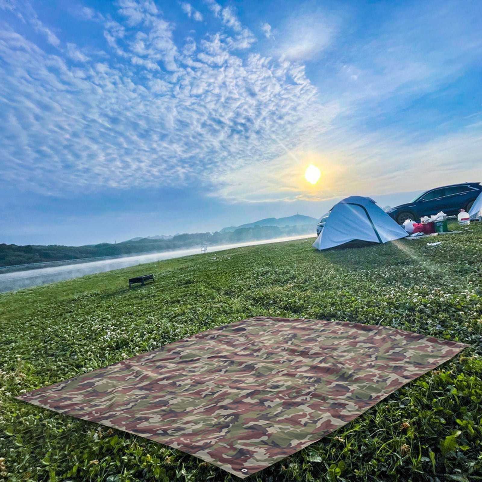 WHLBF Foldable Folding Sleeping Mattress Mat Outdoor Camping Picnic Mat