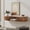 Rustic Brown, variant on FITUEYES Floating TV Stand Wall Mounted Entertainment Center Media Console Wood Wall TV Shelf, Walnut