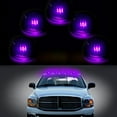 thumbnail image 2 of Scitoo 5Pcs Smoke Round-Shape 9069A Cab Running marker Light Lamp covers +5pcs 4-3528-SMD Purple/Pink led bulb fit GMC PICKUP Trucks, 2 of 4