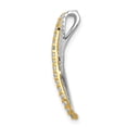 thumbnail image 6 of 14K Two-tone Gold Diamond Fancy Chain Slide Pendant (0.207Cttw), 6 of 7