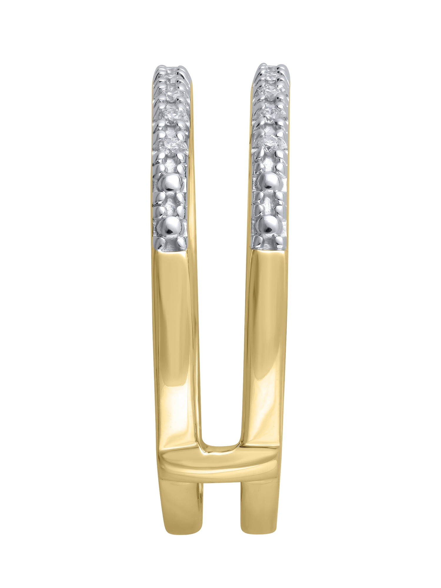 1/10 Carat T.W. (I2 clarity, H-I color) Brilliance Fine Jewelry Diamond Enhancer Ring in 10kt Yellow Gold, Size 9
