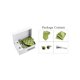 thumbnail image 5 of Corbata de lunares para hombres INSPIRE CHIC, juego de clip de corbata, gemelos y pañuelo de bolsillo para negocios y bodas, verde café, 5 of 6