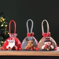 thumbnail image 4 of kjfeif Drawstring Christmas Bags 3D Xmas Gift Bags Christmas Wrapping Bags Xmas Goodie Bags Red Pouch Bags Sack Stockings Party Bags for Christmas Tree Family Holiday Xmas Party Wedding Decor, 4 of 6