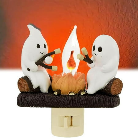 

Halloween Decorations Bonfire Flickering Night Light Bonfire Flame Night Light 3D LED Small Electric Bonfire Night Light Night Light Interior Decoration Halloween Decor
