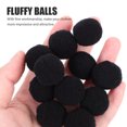 thumbnail image 3 of Miangastore Bulk Pom Poms For Crafts Polyester Black 500Pcs 1In Fuzzy Pompoms, 3 of 9