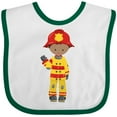 thumbnail image 3 of Inktastic African American Boy, Fireman, Firefighter, Helmet Boys Baby Bib, 3 of 4