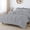 Silver, variant on D.N.G. BEDDINGS 5 Piece Luxury Straight Line Pattern Comforter Set, Premium Super Soft, 800 Thread Count, 100% Egyptian Cotton, Super King Size Silver Solid Color