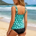 thumbnail image 3 of 2026 New Tankini Swimsuits for Women Swim Tank Top with Swim Shorts, 2 Piece Swimwear Modest Tummy Control Bathing Suits(Mint Green,M), 3 of 5