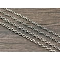 thumbnail image 5 of K-KED Pure S925 Sterling Silver Chain Men Women Retro O Link Necklace 18''-28''-3mm,27.5inch, 5 of 8