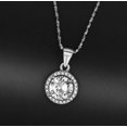 thumbnail image 4 of Jenny Pendant Necklace Halo Round Cz Gold Plated Ginger Lyne Collection, 4 of 5