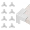 thumbnail image 1 of Uxcell Protecteurs d'Angle 8 Pcs Protecteurs d'Angle de Table Garde d'Angle de Meuble et Pare-Chocs de Bords (Forme 3D, Blanc), 1 of 6
