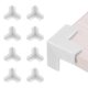 thumbnail image 1 of Protectores de esquina Uxcell 8Pcs Protectores de esquina de mesa Guardias de esquina de muebles y parachoques de bordes (forma 3D, blanca), 1 of 6