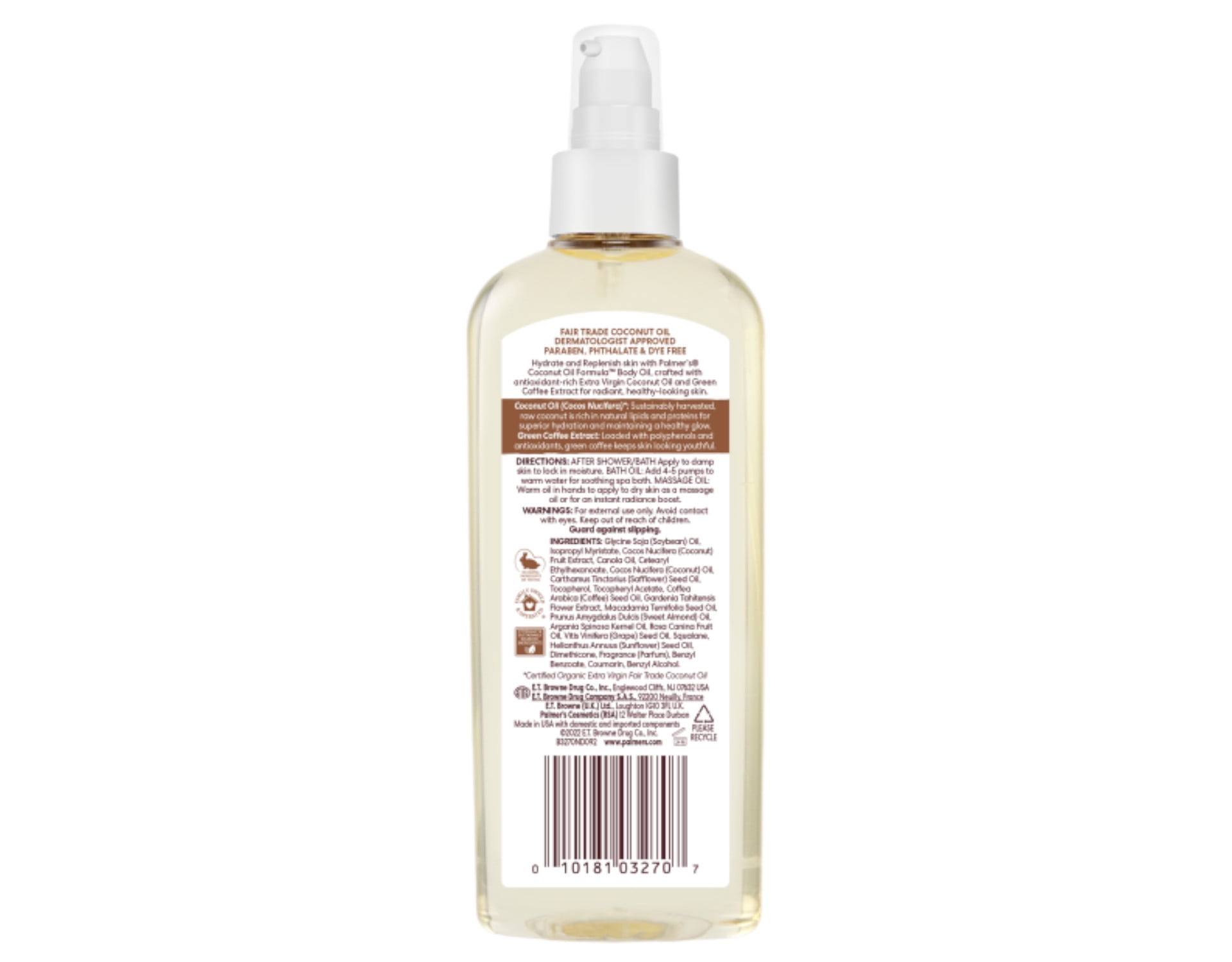 4 Pack Palmer's Coconut Oil Formula with Vitamin E Coconut Body Oil 5.1 Oz Each