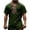 Army Green, variant on Medieval Viking T-Shirt for Men Ethnic Printed Summer Boho Short Tee Retro V Neck Cotton Linen Beach Hippie Shirt