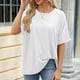 thumbnail image 4 of Fiudx Camisetas para Mujer Tops con Estampado de Moda para Mujer, Blusa de Manga Corta, Camisetas Divertidas con Cuello Redondo, 4 of 7