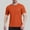 Orange, variant on Titcea Men's T-shirts Quick Dry Solid Color Tight Fitting Mesh Workout Shirts Summer Gyms Exercise Running T-shirt Breathable Wicking Undershirts(S-3XL)