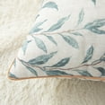 thumbnail image 2 of VOGOL Set of 2 18 x 18 Inches Pillow Covers, Leaves Pattern Perfect Home Decoration for Chair Sofa Bench, Blue, 2 of 8