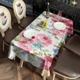 thumbnail image 2 of Pioneer Flower Floral Print Pattern Rectangle Tablecloth 60"x120",Waterproof Polyester Rectangle Table Cloth, Wipeable Spillproof Polyester Tablecloth for Dining, Camping, Indoor and Outdoor, 2 of 6