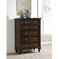 thumbnail image 2 of Andover 5-drawer Chest of Drawers Dark Oak, 2 of 12