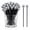 Skull, variant on 36 Pack Halloween Cocktail Stirrers, 18cm Skeleton Skull Drink Sticks with Coffin Cross RIP Tombstone Hand Designs, Food Grade Plastic PS Swizzle Sticks for Halloween Party Bar Cocktail Decorations