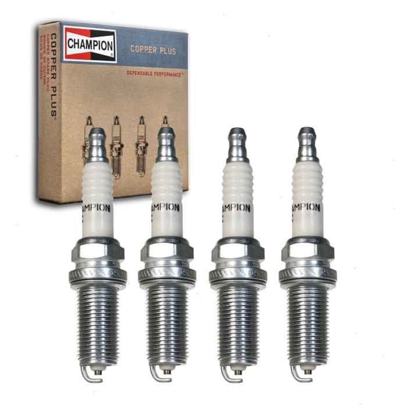 4 pc Champion Copper Plus Spark Plugs compatible with Toyota 4Runner 2.7L L4 2010