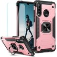 thumbnail image 1 of AIMTYD Huawei P30 Lite Case, Durable TPU & PC Shockproof Armor Protective Cover for Huawei P30 Lite Case with Screen Protector, Metal Ring Kickstand Phone Case for Huawei P30 Lite 6.15" (Dark Green), 1 of 7