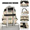 thumbnail image 3 of FORMRS Mini Backpack Purse for Women Travel Daypack Casual Shoulder Bag, Retro Green Stars, 3 of 7