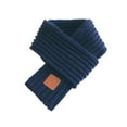 thumbnail image 2 of Warm Autumn and Winter Scarf, Small Scarf Knitted Scarf Simple Trend Of Women's Short Leather Scarf Label (100-135CM), 2 of 7