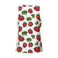 thumbnail image 5 of Easygdp Hand Drawn Strawberry Men's Tank Top, Sleeveless Muscle T Shirts, Breathable, Quick-Dry, Loose for Gym, Running, Fitness - XX-Large, 5 of 9