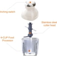 thumbnail image 3 of Small Food Processor with 4 Cup capacity.Mini Food Chopper Blender Electric Chopper For Meat & Vegetable Chopper for Dicing, Mincing, and Puree with 4, 3 of 7