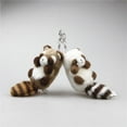 thumbnail image 4 of Cute Stuffed Animal Raccoon Plush Animal Keychain, Fashion Accessory Backpack Clips, Kindergarten Gift, Handbag Pendant, 4 of 6