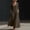 Brown, variant on BRGZLK Light Blue Dress for Women Solid Color V Neck Long Sleeve Cotton Linen Beach Sundress Lightweight Casual Loose Flowy Dress with Pockets M