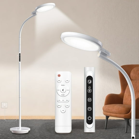 Shomterade Floor Light Therapy Lamp 10000 Lux, 3-in-1  SAD Lamp  w/Remote & Touch Control for Home/Office