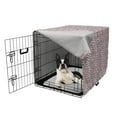 thumbnail image 5 of Piglet Dog Crate Cover, Nerdy Pig Animal on a Checkered Background Watercolor Paint Design Print, Easy to Use Pet Kennel Cover Small Dogs Puppies Kittens, 7 Sizes, Pink and Multicolor, by Ambesonne, 5 of 6
