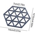 thumbnail image 2 of Tapete hexagonal de silicona para mesa, Protector de silicona resistente al calor, trípode para cocina, posavasos para encimera, 4 Uds., 2 of 5