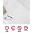 thumbnail image 6 of Purple Flowers Kitchen Dish Towels for Drying Dishes Set of 2, Butterfly Spring Floral Watercolor Farmhouse Waffle Weave Microfiber Hand Tea Bathroom Towels Quick Dry & Absorbent Towel 15.7x23.6, 6 of 7