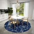 thumbnail image 5 of Addison Rugs Indoor/Outdoor Harpswell Lighthouse Washable Rug 8' x 8' Round - Navy, 5 of 5