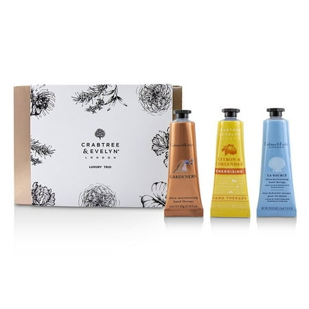 Crabtree And Evelyn Gardeners Hand Therapy - Crabtree & Evelyn Luxury Hand Therapy Trio (1x Citron & Coriander, 1x Gardeners, 1x La Source) 3x25ml/0.86oz Skincare