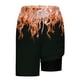 thumbnail image 5 of Pantalones Cortos para Hombre Cintura Elástica con Bolsillos, Forro de Impresión de Moda Casual para la Playa, Al Aire Libre Y el Uso Diario, 5 of 6