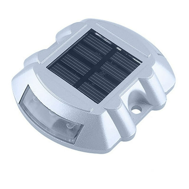 TopLLC Solar Lampe de Route à Piquet, Lampe de Nuit avec Réflecteur, Charge Intelligente, Clignotante et 2 Modes d'Éclairage Constant (Ce Modèle de Mode Toujours Allumable), IP68 W en Liquidation