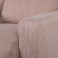 thumbnail image 4 of Quran Contemporary Fabric Club Chair, Light Blush and Dark Brown, 4 of 7