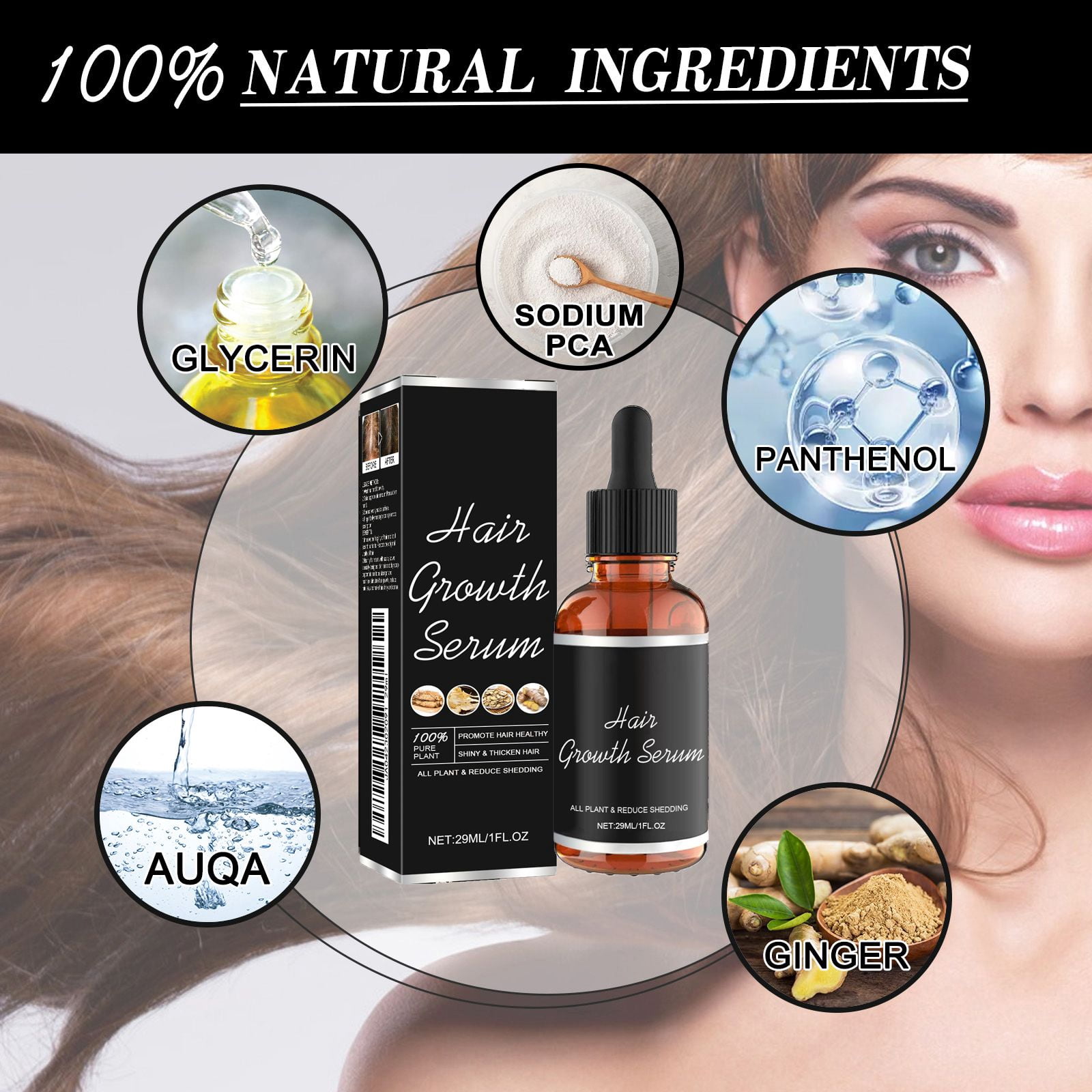 Alvantor Hair Growth and Scalp Nourishment Serum for Damaged Hair, 1 fl oz