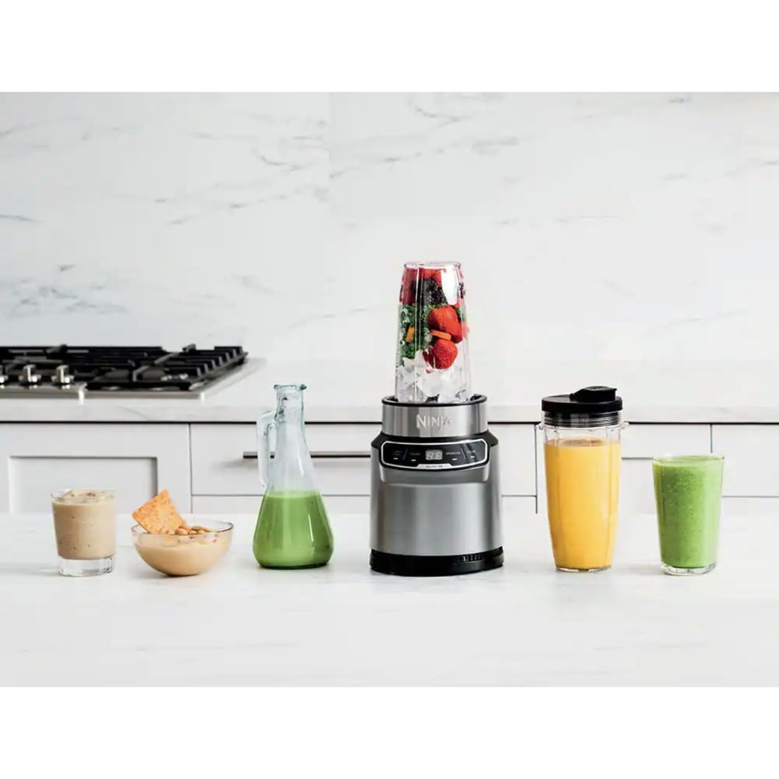 Ninja NN100UK Ultimate Chopper, Blender & Mini Food Processor with Auto iQ  [Energy Class A+] 220 volts NOT FOR USA