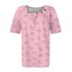 thumbnail image 3 of Fiudx Ofertas Flash Del Día Solo En Línea Camiseta Plisada de Manga Corta con Cuello Estampado para Mujer, 3 of 3