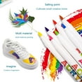 thumbnail image 6 of 84 Colors Acrylic Paint Markers Brush Marker Pen for Artist Rock Painting,Glass,Ceramic Fabric DIY Card Making Art Supplies 18 colors, 6 of 7