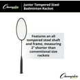 thumbnail image 3 of Champion Sports Intermediate Badminton Racket, 3 of 7
