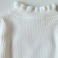 thumbnail image 6 of WAVSUF Kids Girls Knitted Sweater, Long Sleeve Soft Comfort Ruffle Mock Neck Winter Base Casual Undershirts White 7-8, 6 of 7