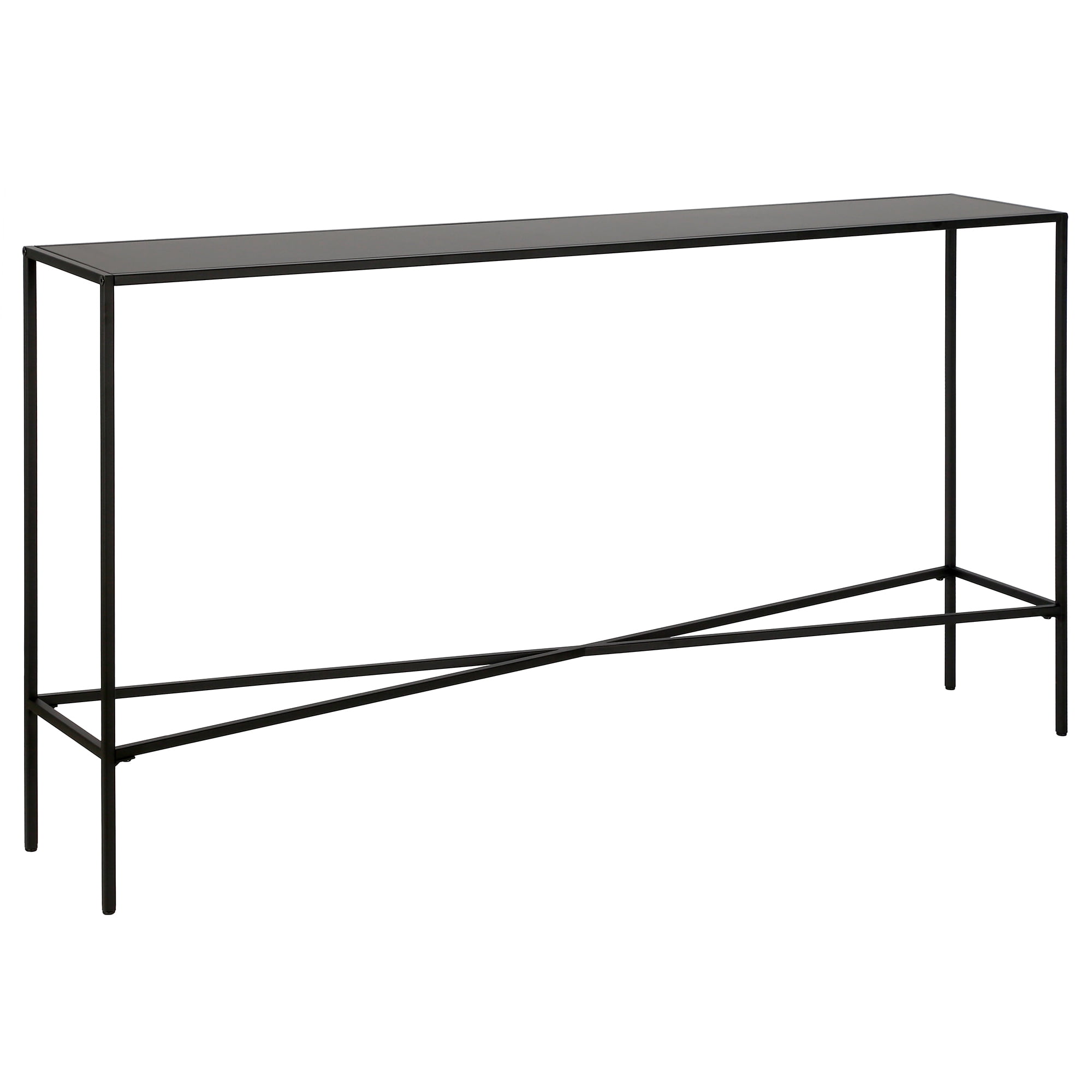 Evelyn&Zoe Industrial 55" Console Table with Metal Tabletop