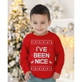 thumbnail image 3 of Tstars Boys Unisex Ugly Christmas Sweater I'm on the Nice List Kids Christmas Gift Funny Humor Holiday Shirts Xmas Party Christmas Gifts for Boy Toddler Kids Sweatshirt Ugly Xmas Sweater, 3 of 7