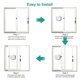 thumbnail image 4 of Sliding Glass Door Child Lock - Okefan 2 Pack Baby Safety Slide Window Locks For Kids Proof Patio Closet Doors No Drilling Tools Needed (brown), 4 of 4